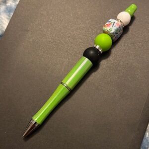 Green Beaded Pen